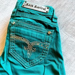 Rock Revival Jeans | Rock
Revival Liz Swarovski
Stones Peacock Teal | Size 24
